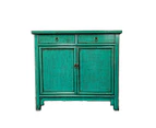 Zohi Interiors Antique Oriental Cabinet in Green