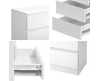 Oikiture 6 Chest of Drawers Tallboy Dresser Table Storage Cabinet Bedroom White