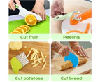 10Pcs Kids Cooking Cutter Set Toddler Safe Knives Set Reusable Plastic Toddler Kitchen Cutter Set with Wooden Cutter Serrated Cutter Cutter Peeler