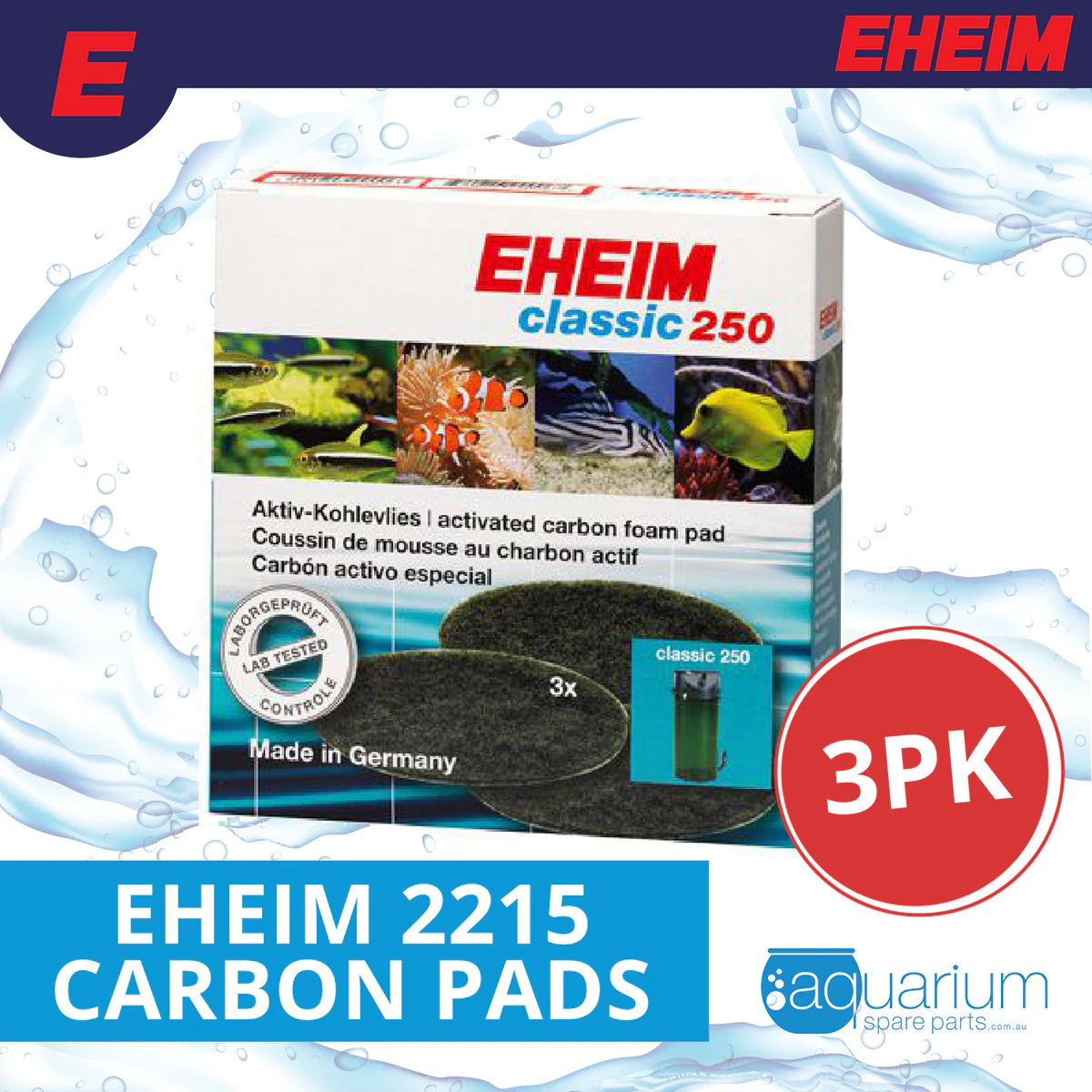 Eheim 2215 Carbon Pads (3pk) (2628150)