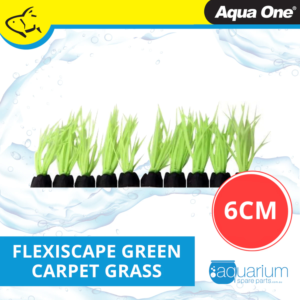 Aqua One Flexiscape Small Carpet Grass Green 6cm (29419)