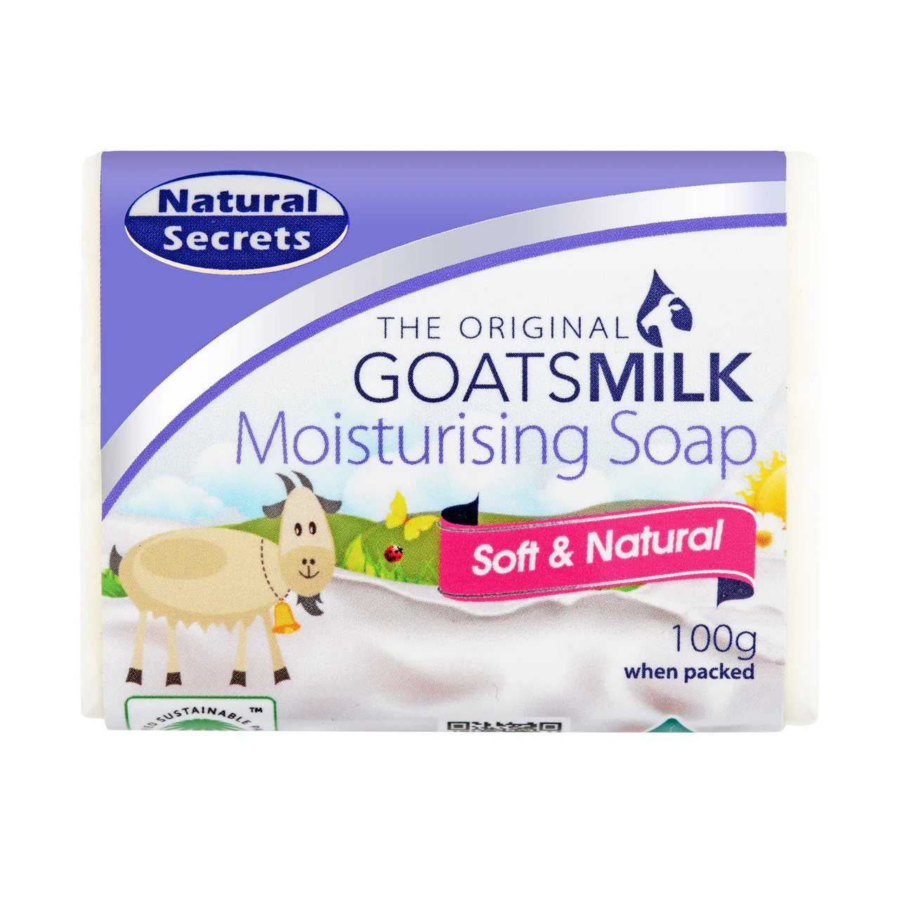 Natural Secrets Goatsmilk Moisturising Soap Soft & Natural 100g