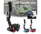 USB Handbrake Universal 16 Bit Brake System PC SIM Linear Handbrake for Logitech G27 G25 G29 T500 T300 FANATECOSW LFS Racing Games-Black