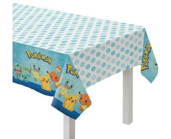 243cm,137cm 1 Pcs Table Cover Pokemon Pikachu Tableware Party Supplies Kids Children Birthday Decoration