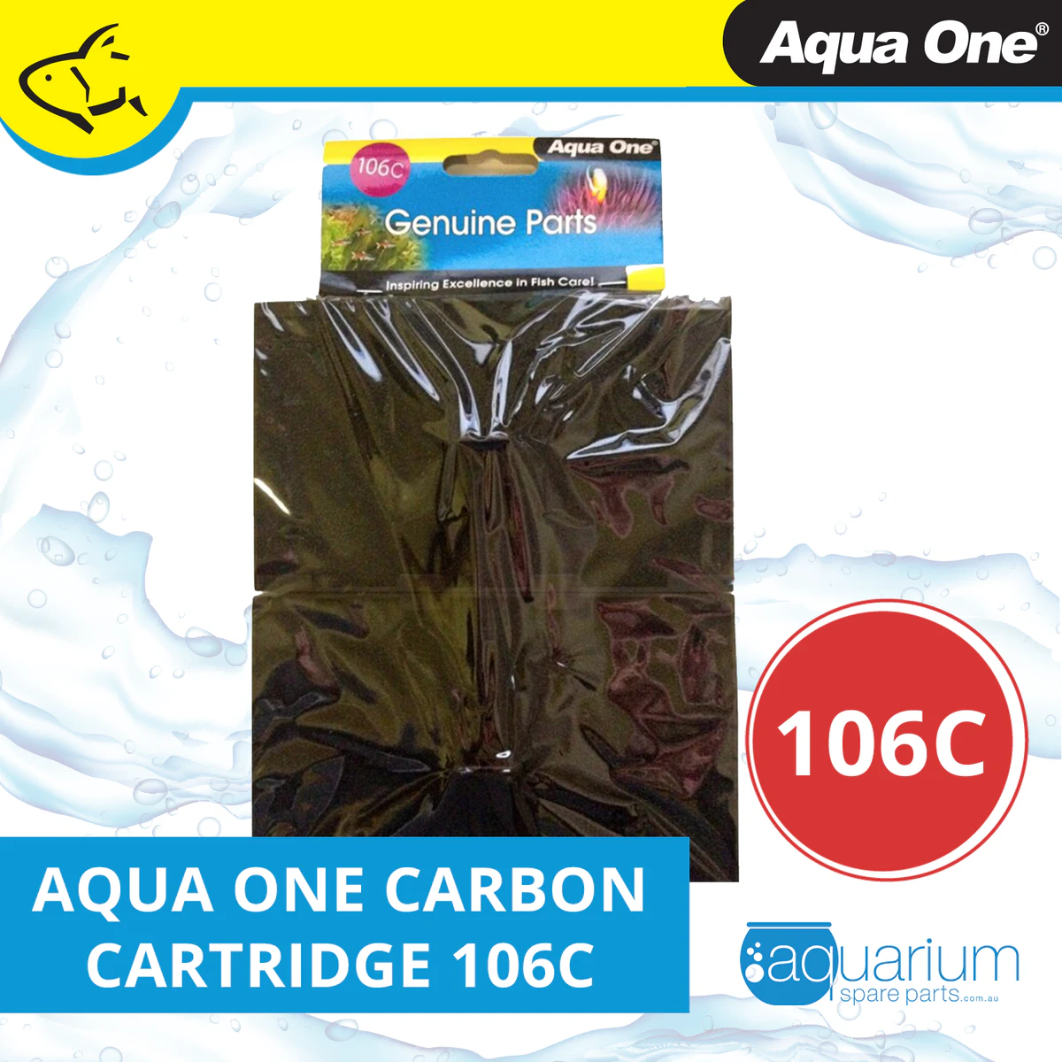 Aqua One EcoStyle 61 Carbon Cartridge (2pk) 106c (25106c)