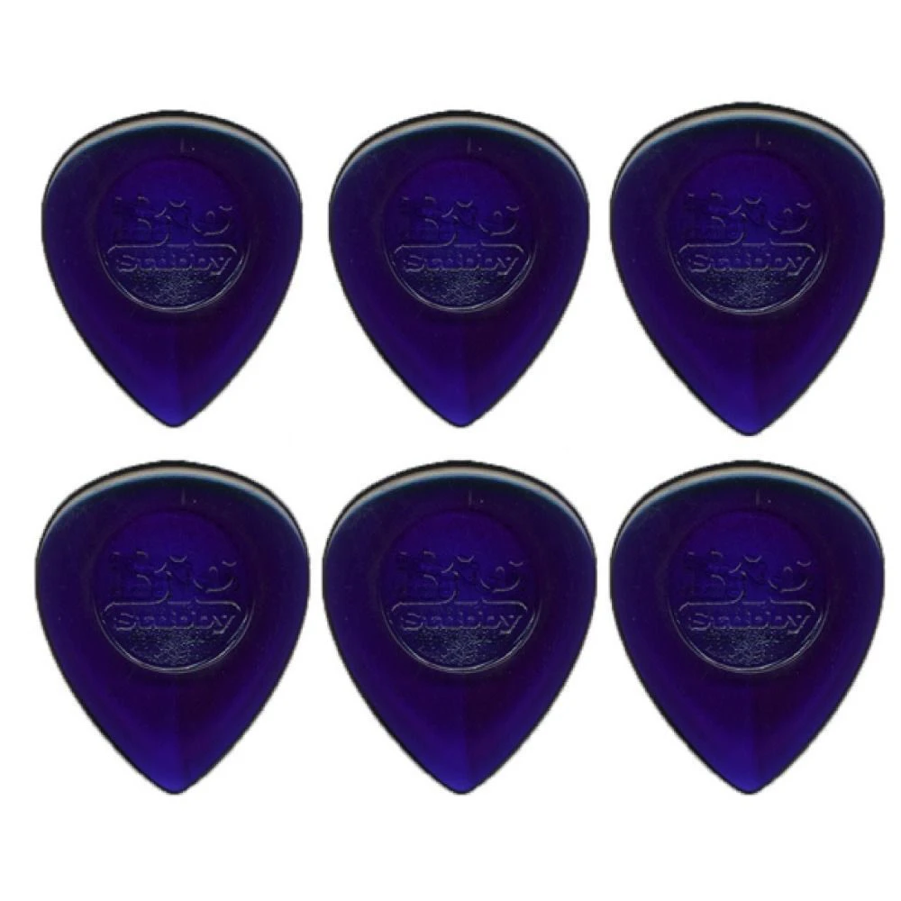 6 x Dunlop Big Stubby 3.00MM Gauge Guitar Picks, Purple