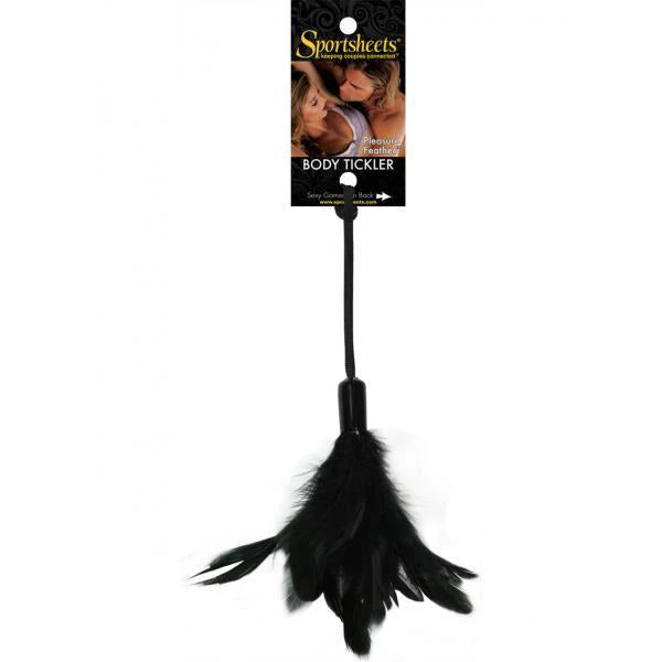 Fantasy Tickler Pleasure Feather Black