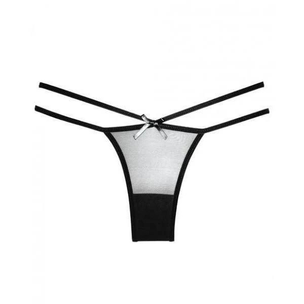 Adore Sheer Naughty Vanilla Panty Black O-S