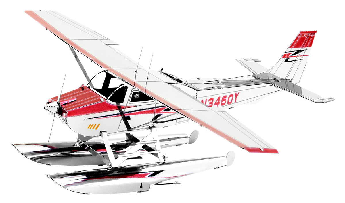 Metal Earth - 3D Metal Model Kit - Cessna 182 Floatplane