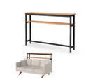 Ultra-Narrow Wall-Mounted Sofa Bedroom Shelf Cabinet for Storing Long Items Black