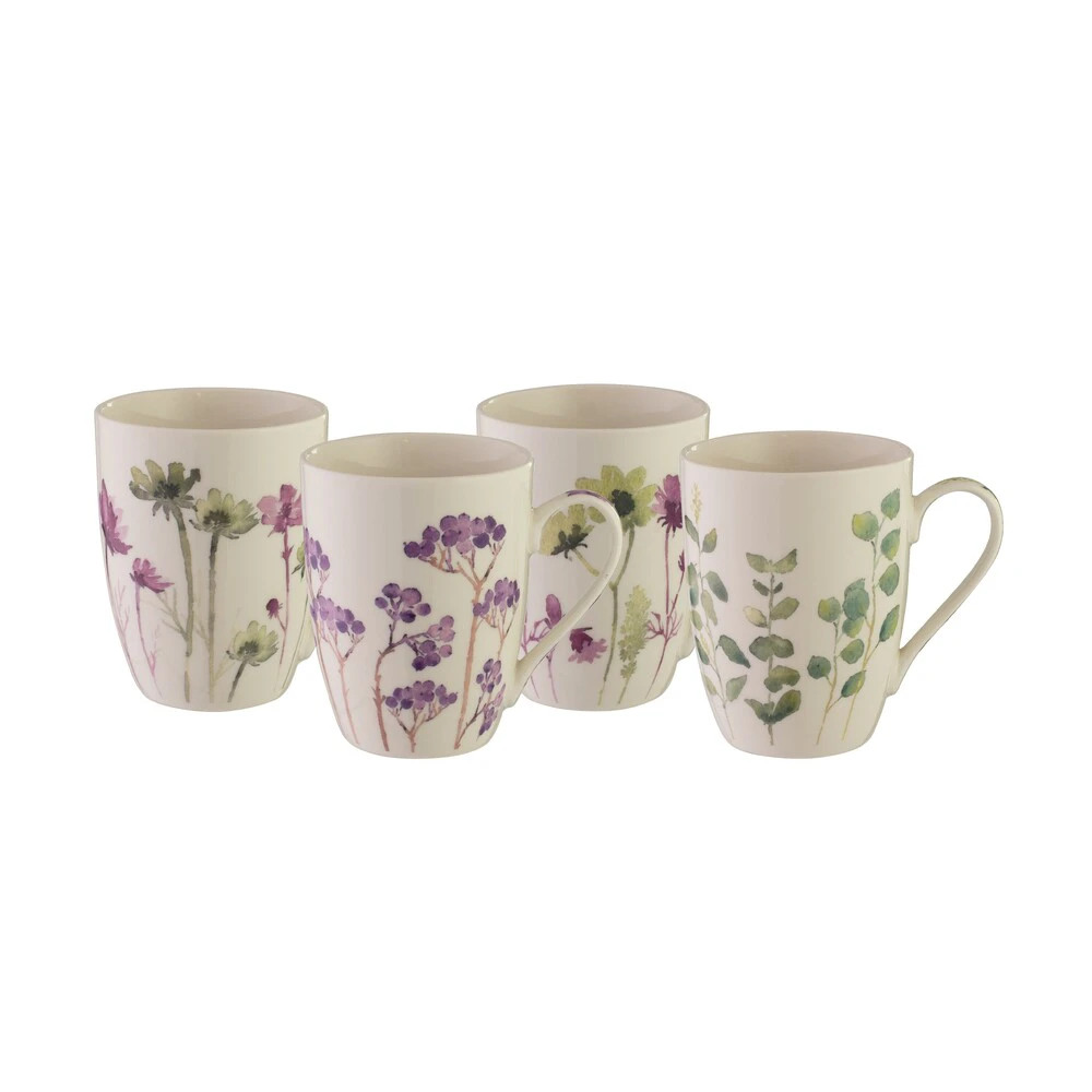 Coupe Mug, Set of 4 (Botanical) - 355mL