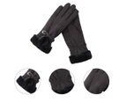 Winter Gloves for Women Warm Touchscreen Glove Windproof Elastic,black