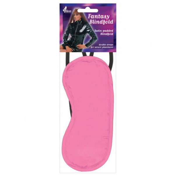 Satin Fantasy Blindfold 2 Strap Pink