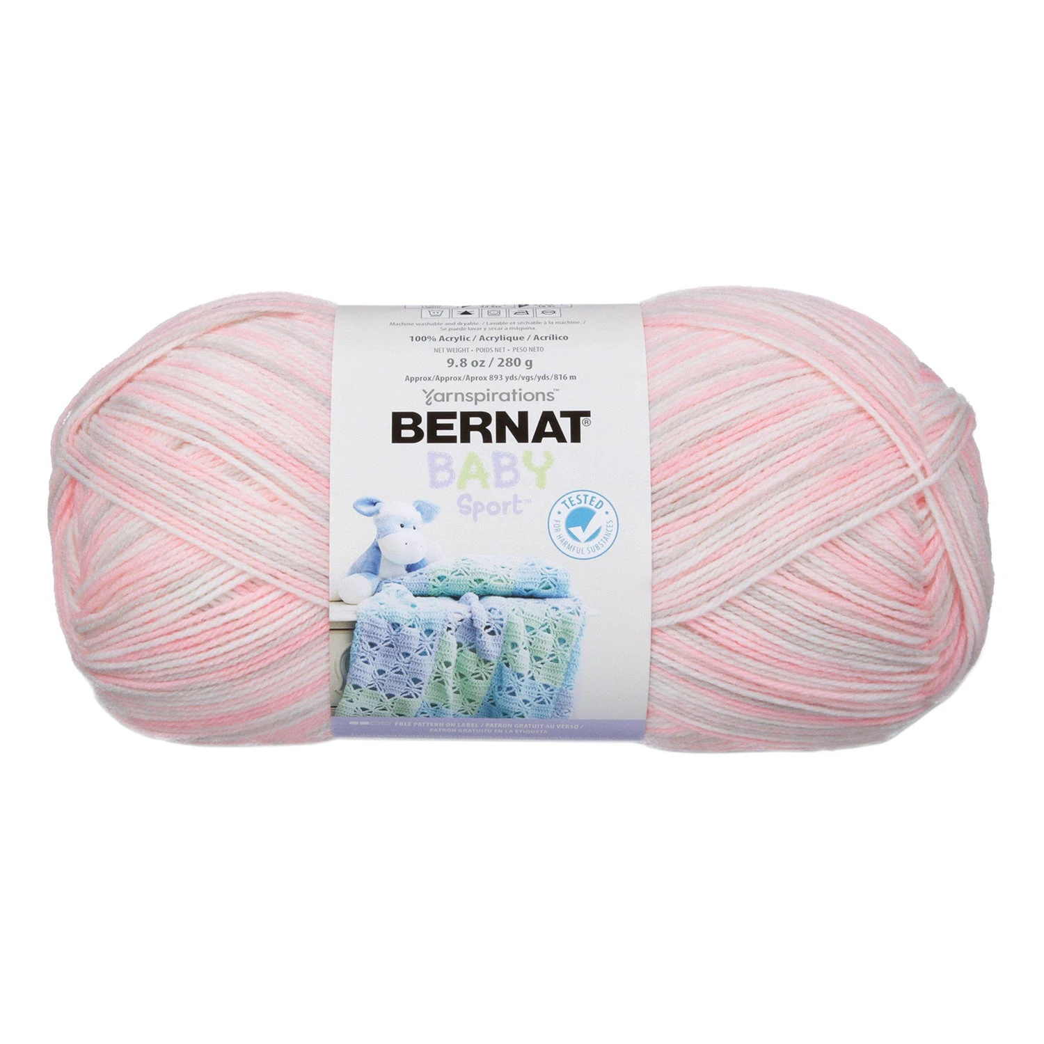 Bernat Baby Sport Big Ball Yarn - Ombres - Blossom 280g