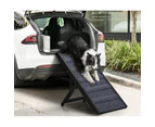 Alopet Dog Pet Ramp Adjustable Height Dogs Stairs Bed Sofa Car Foldable 90cm