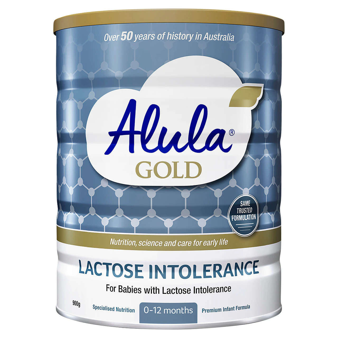 Alula Gold Lactose Intolerance Premium Infant Formula 0-12 Months 900g