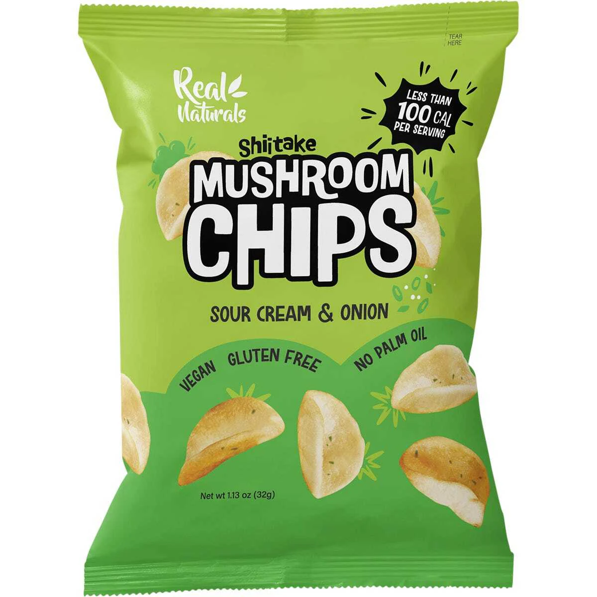 Shiitake Mushroom Chips - Sour Cream & Onion (12x32g)