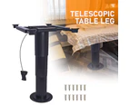 Adjustable Height Table Leg and Turntable Sliding System for Caravan RV