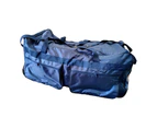 Buffalo Sports Deluxe Kit Bag on Wheels - Navy Blue