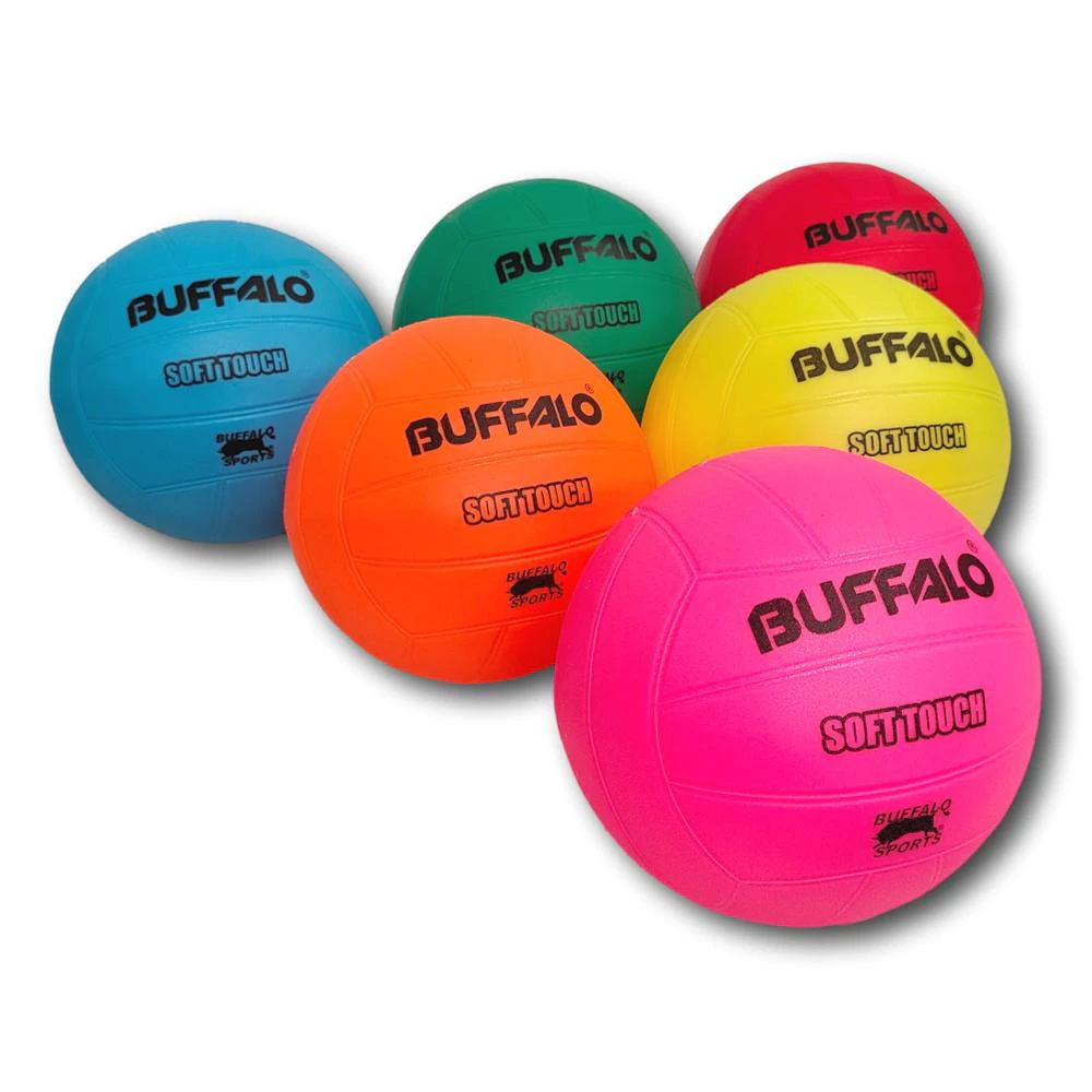 Buffalo Sports Soft Touch Volleyball Rainbowz Set of 6