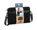Rivacase Antishock Laptop Sleeve with shoulder strap  for 13.3 inch Notebook / Laptop (Black) - Fits Macbook Pro 14 [5120]