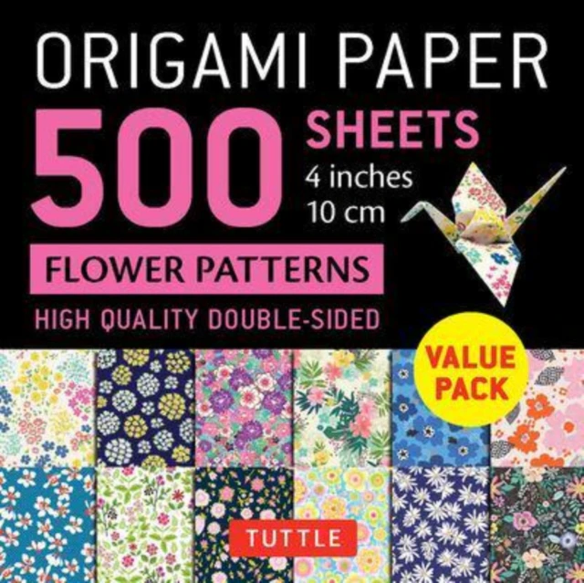 Origami Paper 500 sheets Flower Patterns 4 10 cm