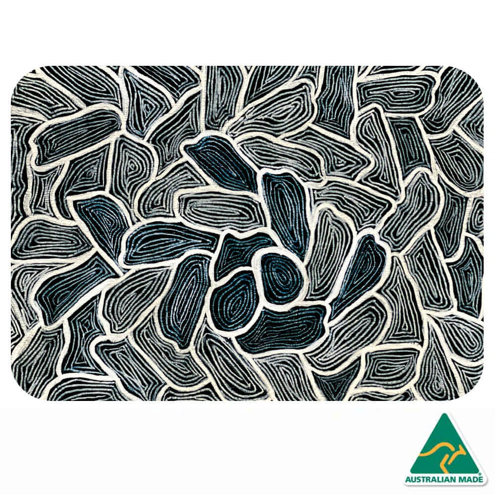 Aboriginal Artwork Black and White | Mousepad / Placemat