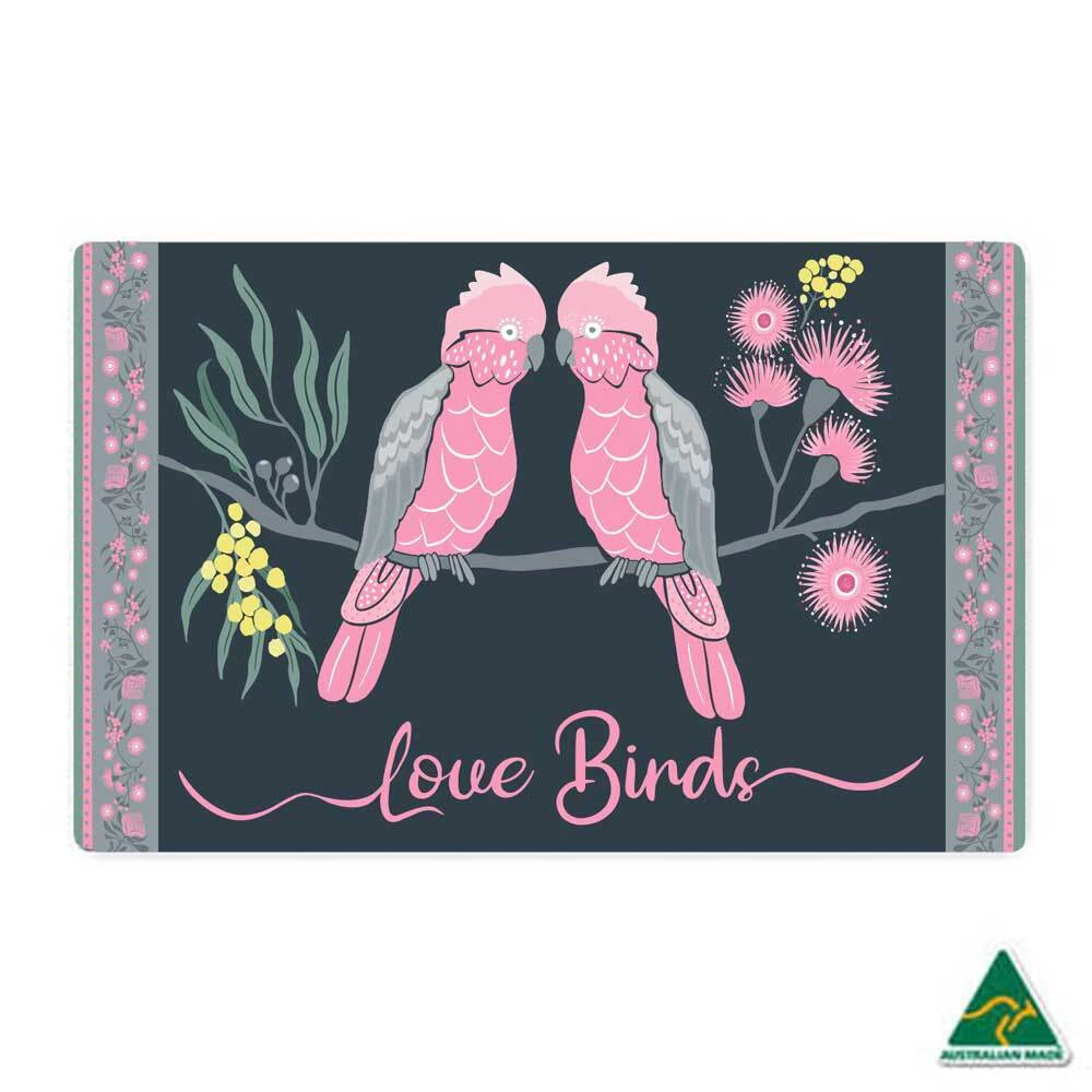 Door mat | Love Birds Recycled Rubber | 45x70cm