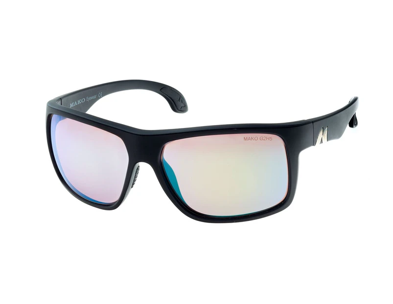 Mako Mavericks 9613 M01 G2H5 Matte Black / Rose Green Mirror Polarised Lenses