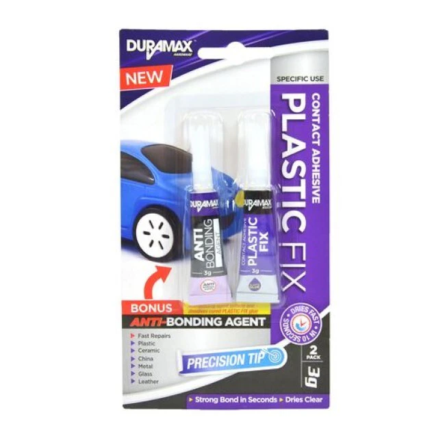 Plastic Fix Adhesive 3ml Tubes Glue DIY Fix Hobby Precise Anti Bonder