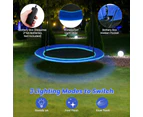 Costway 100cm Flying Saucer Tree Swing 300KG Swing Seat Outdoor Hammock w/LED Lights Blue