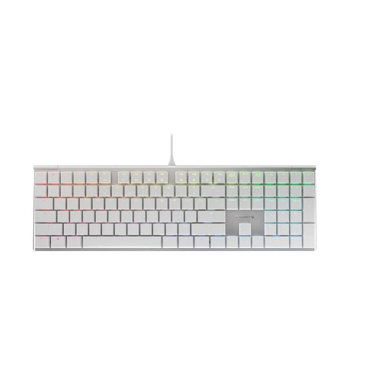 Cherry MX 10.0 RGB Gaming Keyboard Silver/White Version - MX Low Profile Red Switch [G8A-25000LYAEU-1]