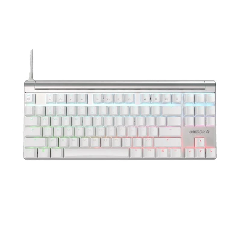 Cherry MX 8.0 RGB Gaming Keyboard Silver/White Version - MX Blue Switch [G80-3888HSAEU-0]