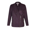 MILLERS - Womens Jacket -  Suedette Biker - Purple