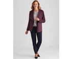 MILLERS - Womens Jacket -  Suedette Biker - Purple