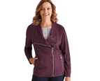 MILLERS - Womens Jacket -  Suedette Biker - Purple