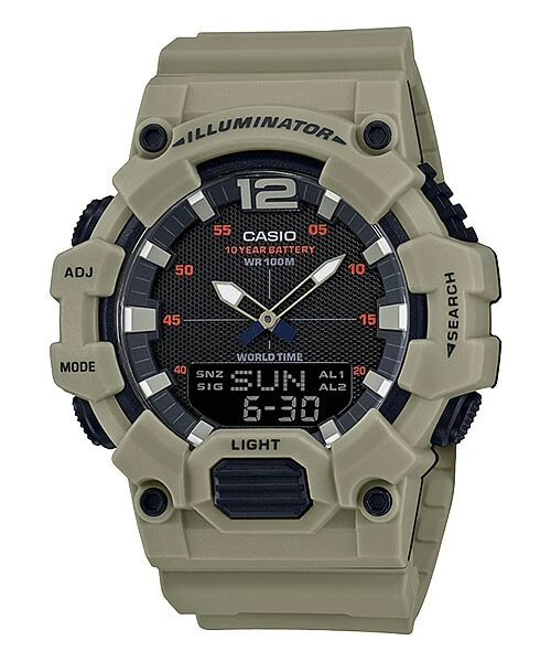 Casio Illuminator Analog-Digital Resin Band Watch HDC700-3A3