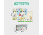 Playpals Kids Play Mat Baby Crawling Double Folding Pad XPE Foam Non-slip Carpet