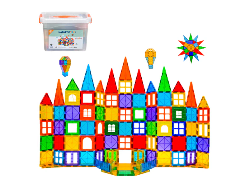 Playpals Kids Magnetic Tiles Blocks Building Educational Toys Child Gift 120PCS