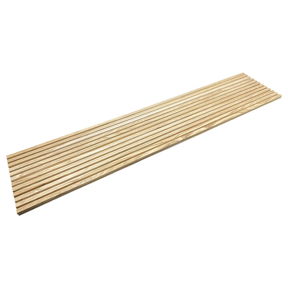 WOODFLEX Outdoor & Indoor Solid Hard Wood Slat Wall & Ceiling Cladding - Oak - 2700mm x 545mm