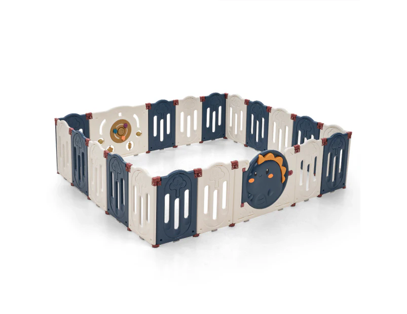 Playpals Kids Playpen Baby Large Safety Gate Toddler Fence Child Play 20 Panels