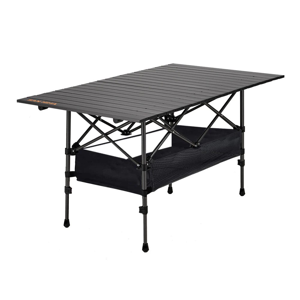 San Hima Folding Camping Table Adjustable Aluminium Portable Outdoor Picnic Desk