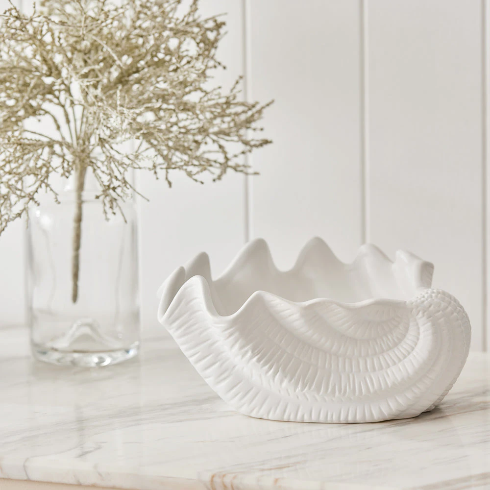 Deborah Hutton Shell Bowl White