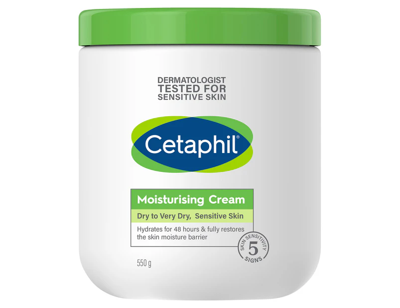 Cetaphil Moisturising Cream 550g, Rich Hydrating Moisturiser