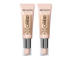 Revlon Photoready Candid Natural Finish Anti Pollution Foundation 22ml 130 Ivory 2 Pack