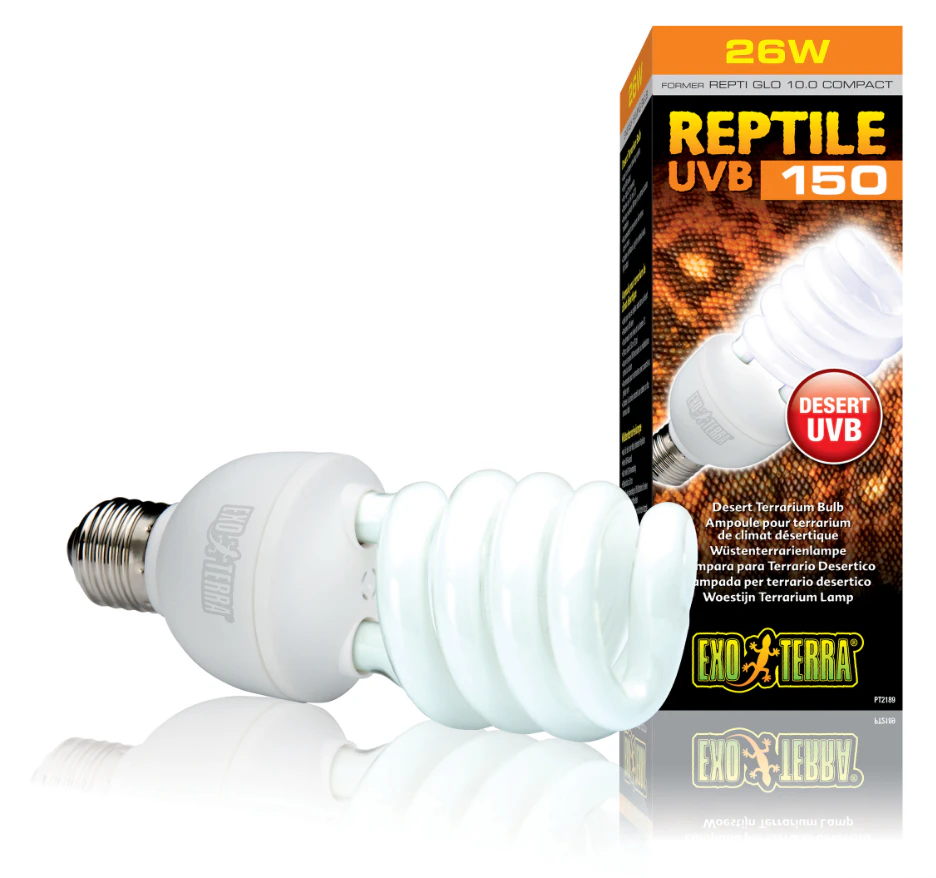 Exo Terra Reptile UVB 150 (Repti Glo 10.0 Compact Fluorescent) - 25 Watt Desert (PT2189)