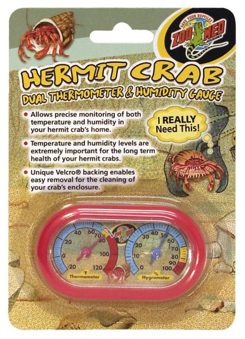 Zoo Med Hermit Crab Dual Thermometer/Humidity (HC-11)