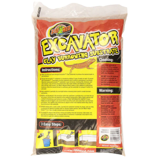 Zoo Med Excavator Clay Burrowing Substrate 9kg (20lb) Bag (XR-20)