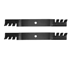 2pcs Replacement Lawn Mower Toothed Blades Aluminum Alloy Set Fits For John Deere Using 7 Point Star Centre Mower Accessories