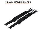 2pcs Replacement Lawn Mower Toothed Blades Aluminum Alloy Set Fits For John Deere Using 7 Point Star Centre Mower Accessories